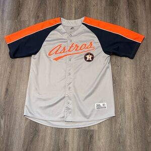 Vintage Houston Astros Baseball Dynasty Men's Size Large MLB Jersey Sz XL Y2K